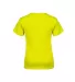 11736 Delta Apparel Youth Pro Weight Short Sleeve  in Safety green back view