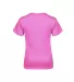 11736 Delta Apparel Youth Pro Weight Short Sleeve  in Hot pink back view