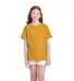11736 Delta Apparel Youth Pro Weight Short Sleeve  in Gold front view