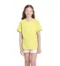 11736 Delta Apparel Youth Pro Weight Short Sleeve  in Banana front view