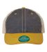Legacy OFA Old Favorite Trucker Cap in Navy/ yellow/ khaki front view