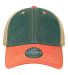 Legacy OFA Old Favorite Trucker Cap in Marine blue/ coral front view