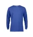 61748 Delta Apparel Adult Long Sleeve 5.2 oz. Tee in Royal front view