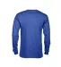 61748 Delta Apparel Adult Long Sleeve 5.2 oz. Tee in Royal back view