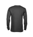 61748 Delta Apparel Adult Long Sleeve 5.2 oz. Tee in Charcoal back view