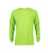 61748 Delta Apparel Adult Long Sleeve 5.2 oz. Tee in Lime front view
