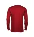 61748 Delta Apparel Adult Long Sleeve 5.2 oz. Tee in New red back view