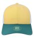 Legacy MPS Mid-Pro Snapback Trucker Cap in Yellow/ marine/ white front view