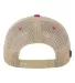 Legacy OFAY Youth Old Favorite Trucker Cap in Dark pink/ khaki back view