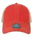 Legacy OFAY Youth Old Favorite Trucker Cap in Scarlet red/ khaki front view