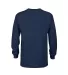 Delta Apparel 61070  Youth Long Sleeve 5.2 oz. Tee in Athletic navy back view