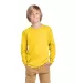 Delta Apparel 61070  Youth Long Sleeve 5.2 oz. Tee in Sunflower front view