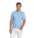 65000 Delta Apparel Adult Short Sleeve 6.0 oz. Tee in Sky blue front view