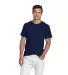 65000 Delta Apparel Adult Short Sleeve 6.0 oz. Tee in Athletic navy front view