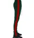 Shaka Wear SHTP Men's Track Pants in H green/ red side view