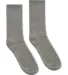 Socco Socks SC200 USA-Made Solid Crew Socks in Heather grey front view