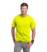 Delta Apparel 65732 Adult Short Sleeve 6.0 oz. Poc in Safety green front view