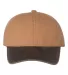 Outdoor Cap HPK100 Weathered Canvas Crown with Con in Duk brown/ brown front view