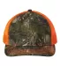 Outdoor Cap OC771 Modern Trucker Cap in Country dna/ neon orange front view