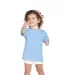65200 Delta Apparel Toddler Short Sleeve 5.5 oz. T in Sky blue front view