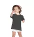 65200 Delta Apparel Toddler Short Sleeve 5.5 oz. T in Charcoal front view