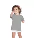 65200 Delta Apparel Toddler Short Sleeve 5.5 oz. T in Athletic heather front view