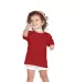 65200 Delta Apparel Toddler Short Sleeve 5.5 oz. T in New red front view