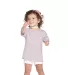 65200 Delta Apparel Toddler Short Sleeve 5.5 oz. T in Soft pink front view