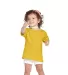 65200 Delta Apparel Toddler Short Sleeve 5.5 oz. T in Sunflower front view