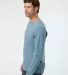 Soft Shirts 420 Organic Long Sleeve T-Shirt in Slate side view