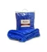 Alpine Fleece 8721 Mink Touch Luxury Blanket in Royal front view
