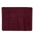 Alpine Fleece 8700 Fleece Throw Blanket in Burgundy back view