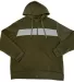 Stilo Apparel 211119HJAG Matching Zip Hoodie Wholes in Army Green Front front view