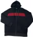 Stilo Apparel 211119HJBK Matching Zip Hoodie Wholes in Black Front front view