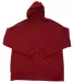 Stilo Apparel 211119HJCR Matching Zip Hoodie Wholes in Claret Red Back back view
