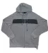 Stilo Apparel 211119HJGR Matching Zip Hoodie Wholes in Grey Front front view