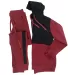 Stilo Apparel 211120HJCR Matching Sweat Set Wholesale in Claret Red back view