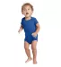 Delta Apparel 9500 Infants 5.8 oz. Rib Snap Tee in Royal front view