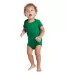 Delta Apparel 9500 Infants 5.8 oz. Rib Snap Tee in Kelly front view