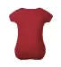 Delta Apparel 9500 Infants 5.8 oz. Rib Snap Tee in New red back view