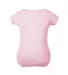 Delta Apparel 9500 Infants 5.8 oz. Rib Snap Tee in Soft pink back view
