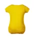 Delta Apparel 9500 Infants 5.8 oz. Rib Snap Tee in Sunflower back view