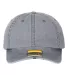 Kastlfel 2094 Rooney Pigment Dyed Dad Hat in Charcoal front view