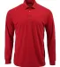 Paragon 110 Prescott Long Sleeve Polo in Red front view