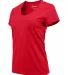Paragon 203 Women's Vera V-Neck T-Shirt in Red side view