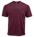 Paragon 208Y Youth Islander Performance T-Shirt in Maroon front view