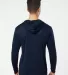 Paragon 220 Bahama Performance Hooded Long Sleeve  in Navy back view