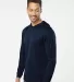Paragon 220 Bahama Performance Hooded Long Sleeve  in Navy side view