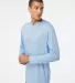 Paragon 220 Bahama Performance Hooded Long Sleeve  in Blue mist side view