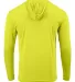 Paragon 220 Bahama Performance Hooded Long Sleeve  in Safety green back view